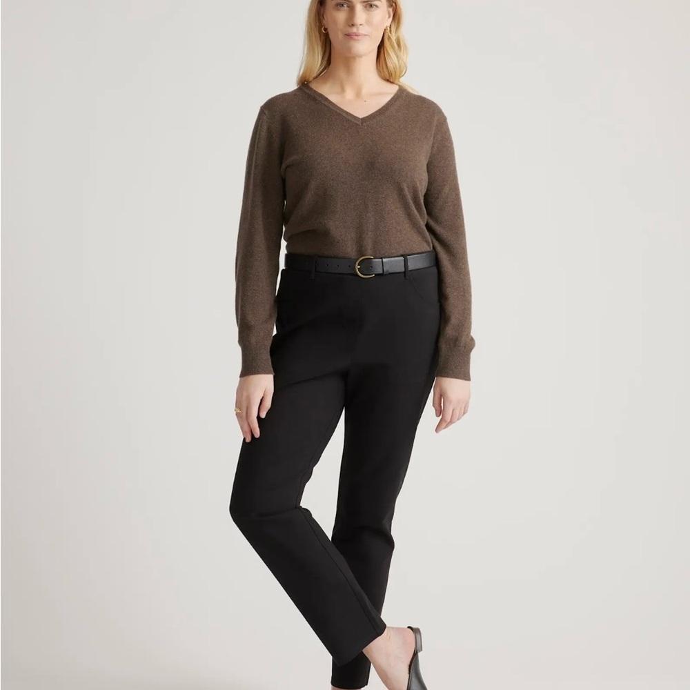 Quince Ultra Stretch Straight Leg Ponte Pants